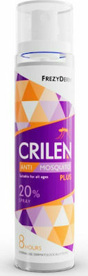 FREZYDERM CRILEN ANTI-MOSQUITO PLUS SPRAY 20% για προστασία από Κουνούπια 100ml